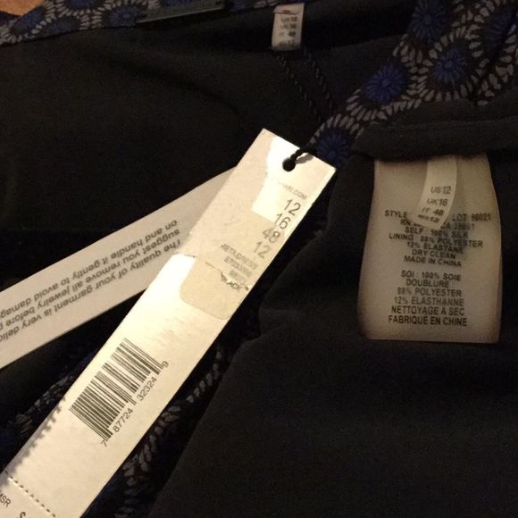 Elie Tahari Greta Cold Shoulder Print Dress - Picture 8 of 8